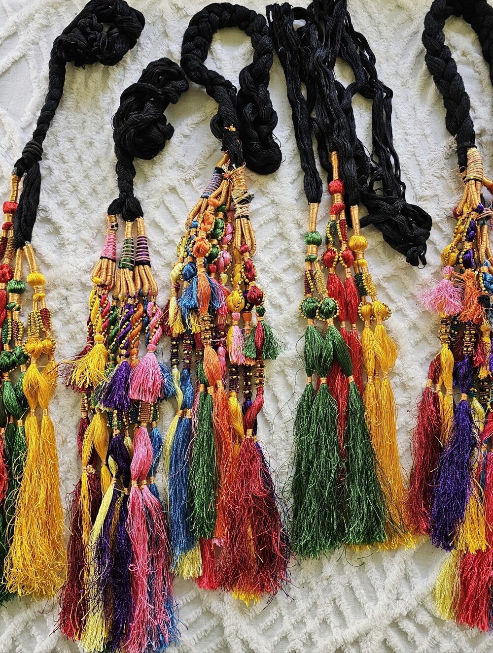 14PC LOT Paranda Multi-Color Traditional Pakistan Indian Hair Accessories